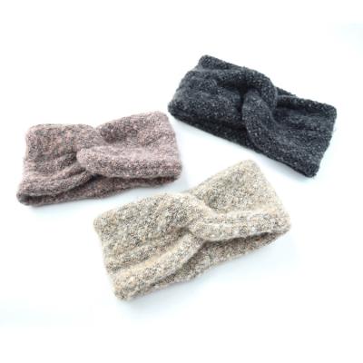 China European and American style women's fashion winter knitted headband warm soft stretch knitted headband wrap handmade head girls stylish hair band for sale