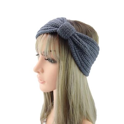 China Fashion Best Selling Knit Wool Crocheted Head Wraps Winter Knitted Headband for sale