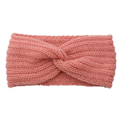 China Factory direct sale European and American style woven knit crochet knitted headbands women woolen winter for sale