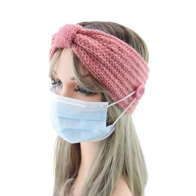 China Hot 28 Style Bow Hair Band Wrap Autumn And Winter Headband Hair Accessories And American Soft Headband Knitted Solid Color European Colors for sale