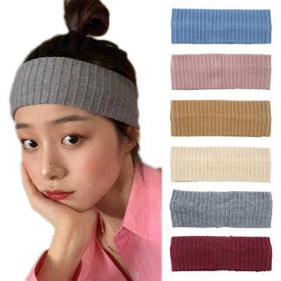 China And American European and American style European style knitted wool headband parent-child hair band sports yoga turban Headwrap hair accessories for sale