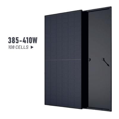 China Solar Power System All Black Solar Panel Solar Module 182mm 108 Cells 405W 400W 410W Solar System Home Use Residential Use for sale