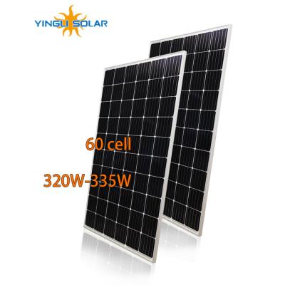 China Yingli 320w 325w 330w 335w High Quality Commercial Full Face Polycrystalline Solar Panel Module Big Power For Home Roof Lawn Use Public Use for sale