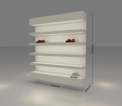 China Appealing Wall Mounted Retail Shoe Display Fixtures / Merchandise Display Shelves for sale