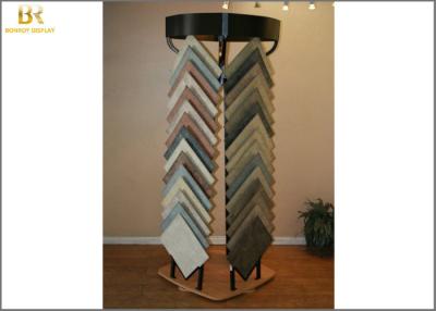 China Premium Flexible Tile Showroom Display Stands / Metal Flooring Display Racks for sale