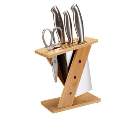 China Uso multi de la unidad de visualización de cocina del cuchillo del organizador de bambú de madera natural del tenedor en venta