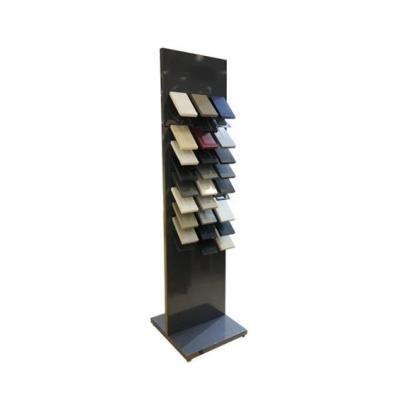 China Free Standing Stable Floor Tile Display Rack Multifunctional Customized Color for sale