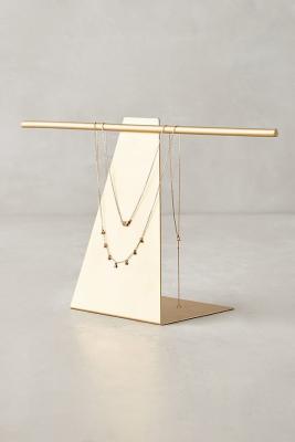 China Portable Simple Jewelry Display Stands Fashion Accessories Display Stands Iron Golden for sale