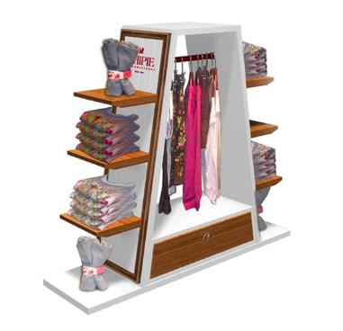 China Boutique Garment Clothing Display Shelves , Retail Clothing Display Units for sale