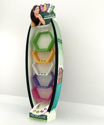 China Custom Branding Shampoo Display Stand , Funky Retail Product Display Stands for sale