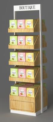 China Point Of Sale Makeup Display Shelves , Hand Lotion Skin Care Display Stands for sale