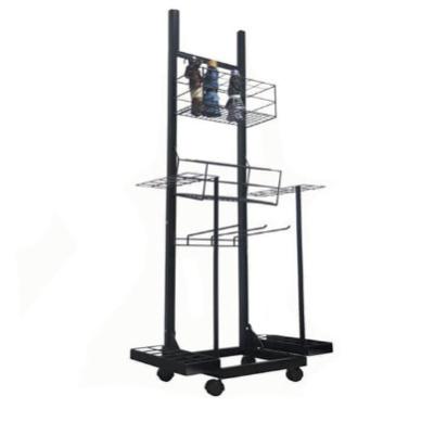 China Retail Umbrella Display Stand With Wheels And Hooks for sale