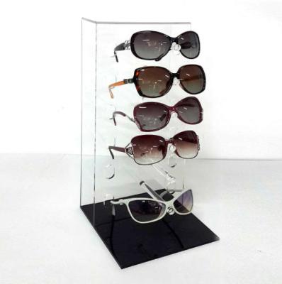 China Su6 Pair Acrylic Eyeglass Display Stand , Retail Show Sunglasses Wall Rack for sale