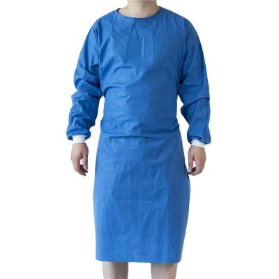 China Medical high quality disposable non-woven fabric healthcare sms isolation surgical gown for sale