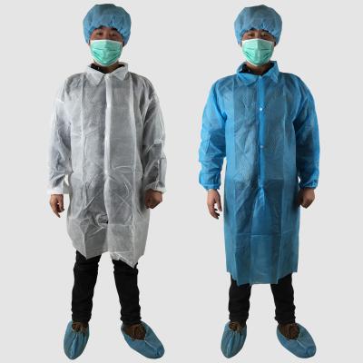 China Factory direct sales safety pp medical protective clothing men's disposable work cloths work suit for sale