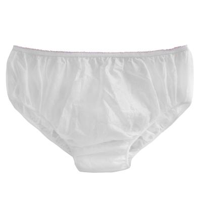 China Bulk Custom Sterilized Antibacterial Panties Women Disposable Underwear For Spa for sale