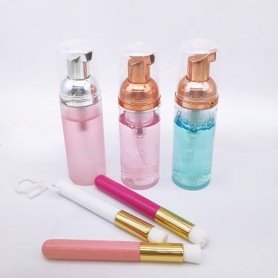 China Wholesale 60ml Eyelash Cleanser Lash Extension Foam Pink Cleanser Lash Shampoo for sale