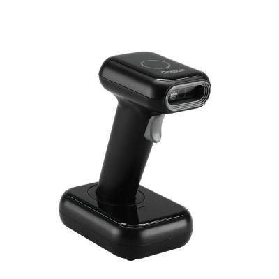 China Long Term 2.4g 2D Barcode Reader With Memory Supermarket 1D Qr Barcode Scanner Wireless for sale