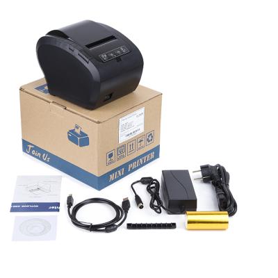 China Black And White Hot Sale 250mm/s 3 Inch Restaurant Receipt Printers Rs232 USB LAN 80mm Direct Thermal Printer for sale