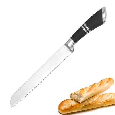 China Workable Kitchen Knife Maker Stainless Steel 2.5mm Thickness Bread Knife Kitchen Knife Set for sale