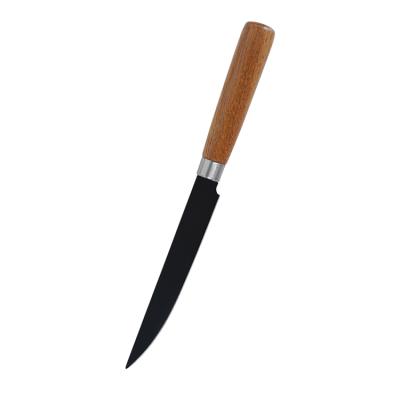 China High Hardness Professional Viable Smooth Handle 4pcs Chef Knive High Grade Kitchen Knife Set With Wooden Block Serving Knife for sale