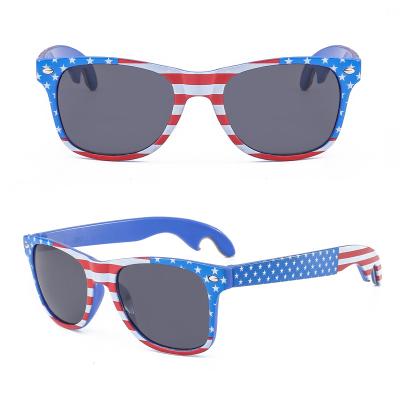 China Hot Selling Fashion Sunglasses Party Oversized Sunglasses USA Bottle Opener Glasses for sale