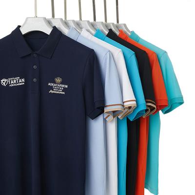 China Kurzärmelige Herren-Polo-Shirts Anti-Schrumpfen anpassbar 170-210 Gramm zu verkaufen