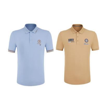 China Camisas de polo desportivas respiráveis Método de tecelagem personalizável Tricotado à venda