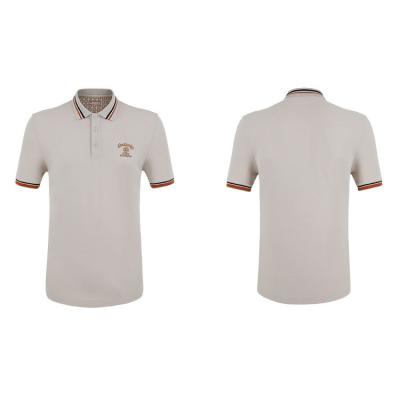 China Fashion Design Custom Logo Slim Fit Male Polo Shirt Cotton 100% puff printed golf shirts for sale