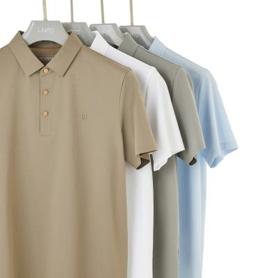 Κίνα Άντρες Αντι ρυτίδες Ultra Seamless Polo-Neck Γρήγορο στεγνό Polo Shirt με Custom Logo Design προς πώληση
