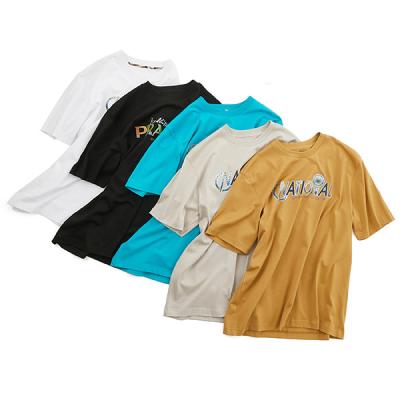 Chine T-shirts de poids lourd pour hommes style O-Neck 170-210 grammes Séchage rapide et impression en relief à vendre