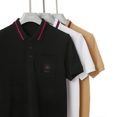 China Customized Short Sleeve Men's Polo Shirt with Breathable Fabric and Embroidered Logo for sale