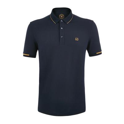 China Collar Polo- Neck Cotton Custom Logo Short Sleeve Polo T Shirt 95%Polyester 5%Spandex for sale