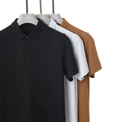 China Kurzärmeliges Polo-Shirt für Männer Modernes Design Atmungsannehmbar Casual Loose Fit Komfortabel zu verkaufen