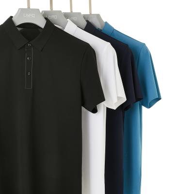 China Men's Plus Size Polo Shirt Anti-Wrinkle Short Sleeve Polo T Shirt 100% Cotton for Sport for sale