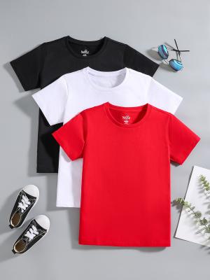 China Short Sleeve Children T Shirts With 180gsm Fabric Weight OEM Service for sale