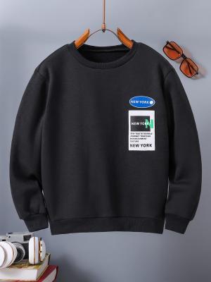 China Kinder Pullover mit langem Ärmel Hoodies 400gm mit Gürtelmanschetten und Hem zu verkaufen