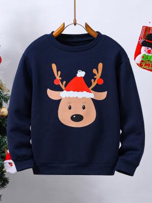 China Kid Pullover Long Sleeves Hoodies With Ribbed Cuffs And Kangaroo Pocket for sale