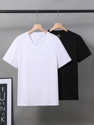 Chine V Collier coton enfants T-shirts été Tricoté 180gm à vendre