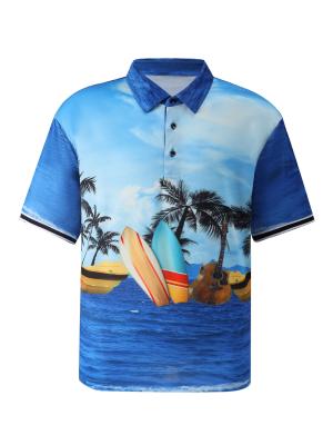 China Fun Printed Children Polo Shirts Anti Wrinkle For Boys And Girls 7526629884 for sale