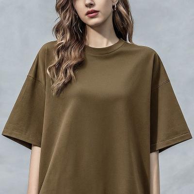 China Plain Women'S Oversized T-Shirt Skin Friendly 200gsm S-6XL With O-Neck Collar for sale