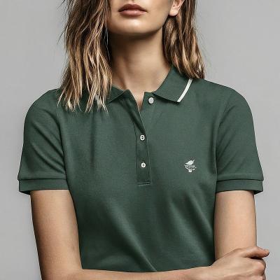 China Baumwoll-Damen-Polo-Shirts Anti-Pilling-Nadel-Erkennung enthalten zu verkaufen