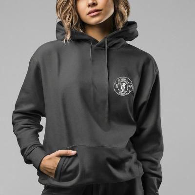 China Winter Long Sleeve Hoodies Sweatpants Set Anti-estático Custom Logo 400Gsm à venda