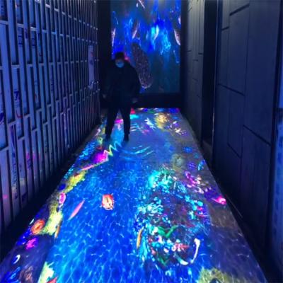 China Indoor P3. Interactive 91LED Water Ripple Tiling Display for Sea Animals and Corals Swimming Effect for sale