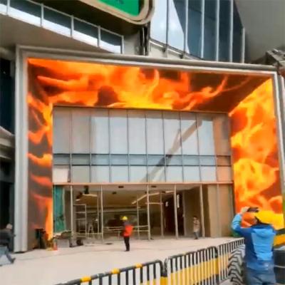 China Indoor Cool Door LED Display Large Entrance Supermarket Mall Screen for sale