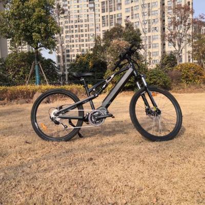 China 26 Inch Multifunctional t700/m400 Ebike Alloy 9speed 250w Ebike Kit Babymaker Full Suspension Aluminum for sale