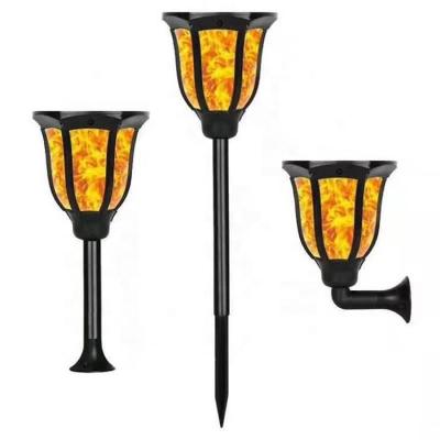 China LANDSCAPE Factory Price IP65 Outdoor Waterproof Solar Garden Flame Lamp LED Wall Mounted Torch Light for sale