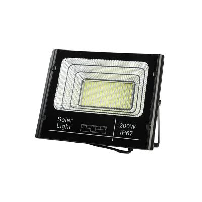 China Warehouse High Brightness 200w Motion Sensor IP67 Waterproof Garden Solar Powered Outdoor Solar Flood Light for sale