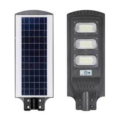 China Garden Remote Control High Lumen Ip65 ABS Waterproof Outdoor 30W 60W 90W 120W Integrated Solar Lamp Street Light for sale