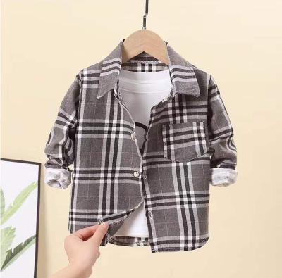 China New Factory Long Sleeve Plaid Anti-Shrink Shirt Men's Casual Checked Jacket Shirt for sale